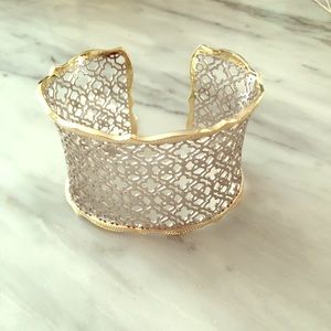 Brand new Kendra Scott silver and gold cuff.